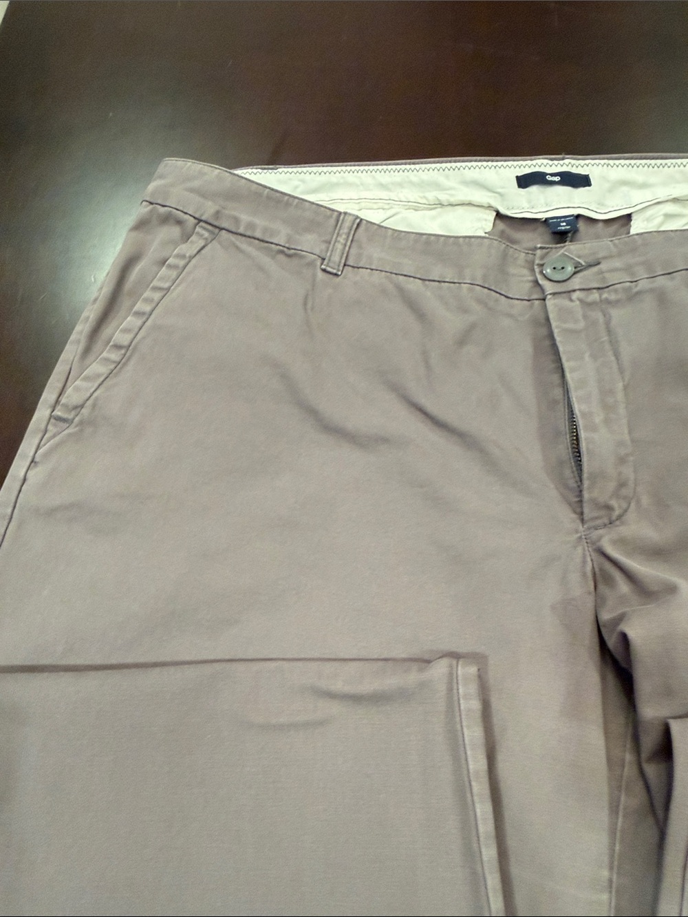 GAP Women's Taupe/Gray Chino Pants - Picture 3 of 5